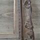 Old gilded wooden frame with beige / vintage Marie Louise