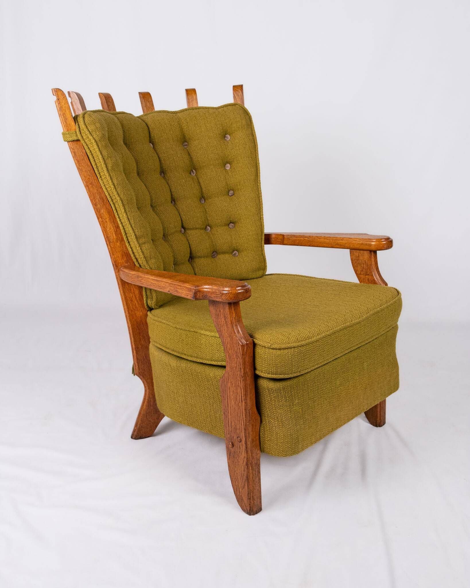 Reclining Armchair, by Guillerme and Chambron, for Your Home, 1950s