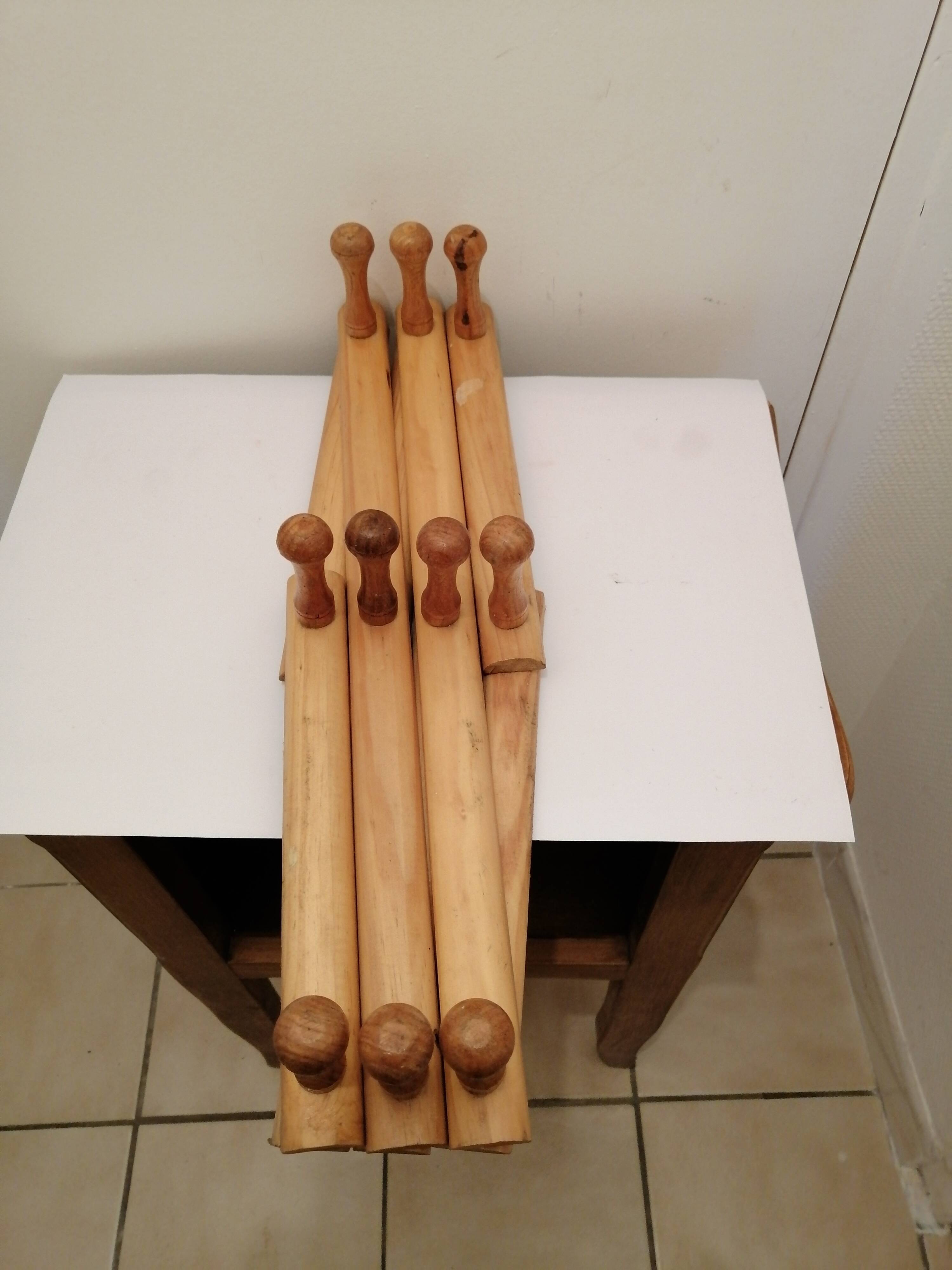 Portemanteau en bois accordeon  vintage