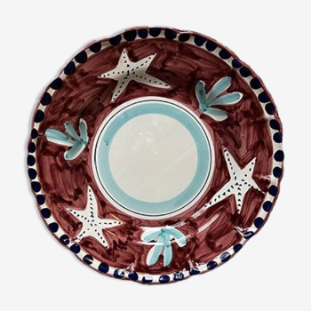 Starfish Pasta Plate Red