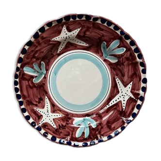 Starfish Pasta Plate Red