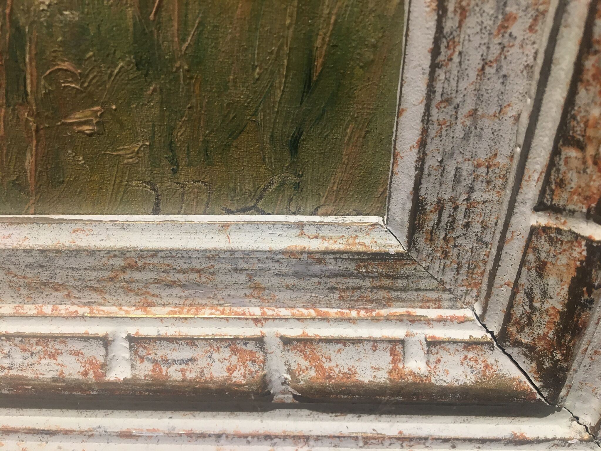 Table, rustic landscape of the year 1930