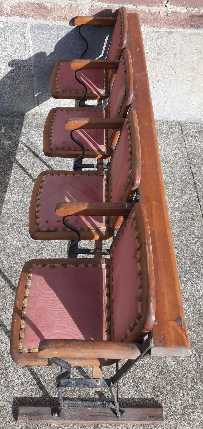 4 seater cinema bench