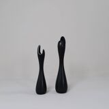 Mid-century modern ceramic vases "Caolina" by Gunnar Nylund Rörstrand, Sweden.