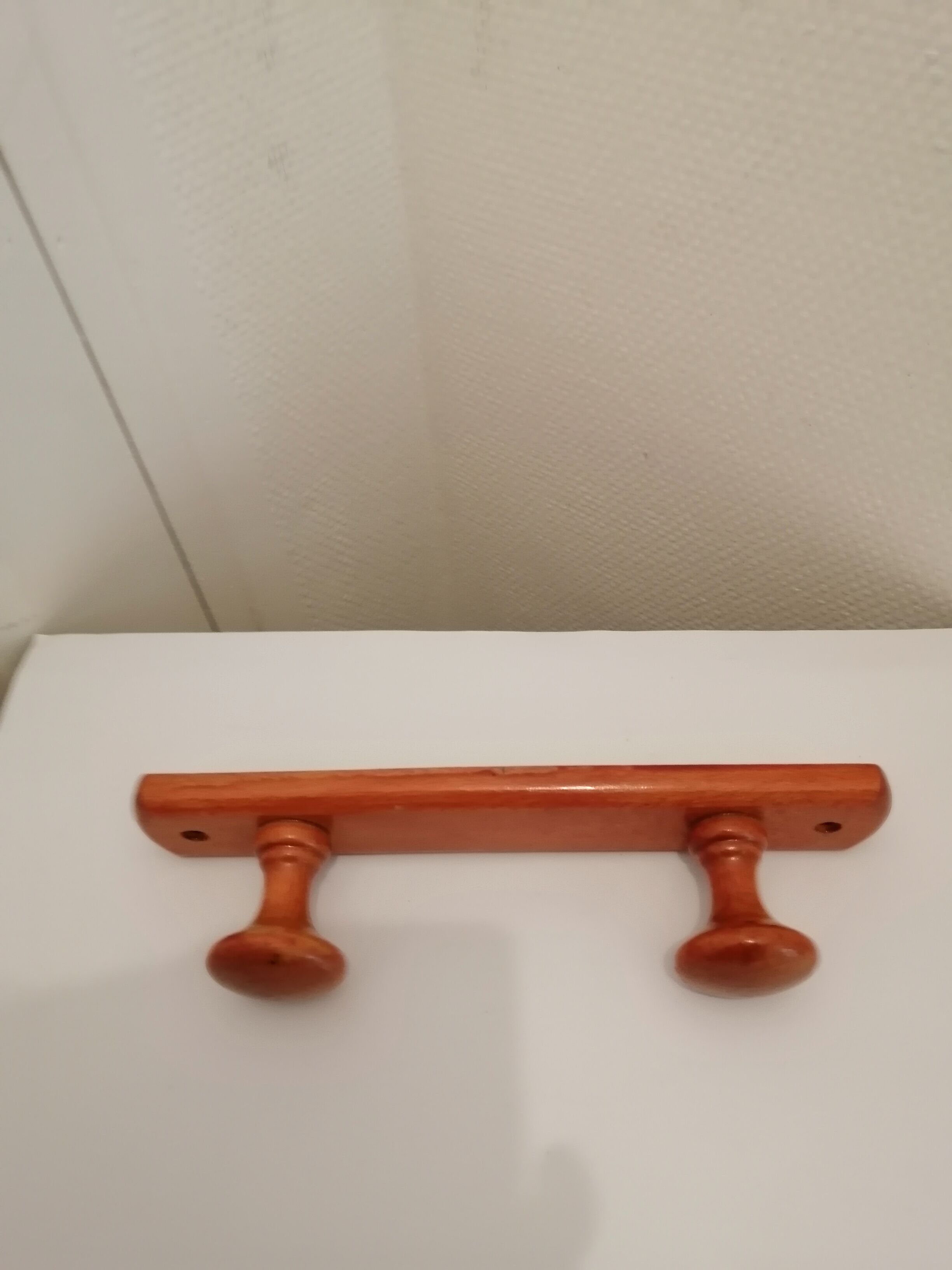 Portemanteau mural en bois 2 pateres