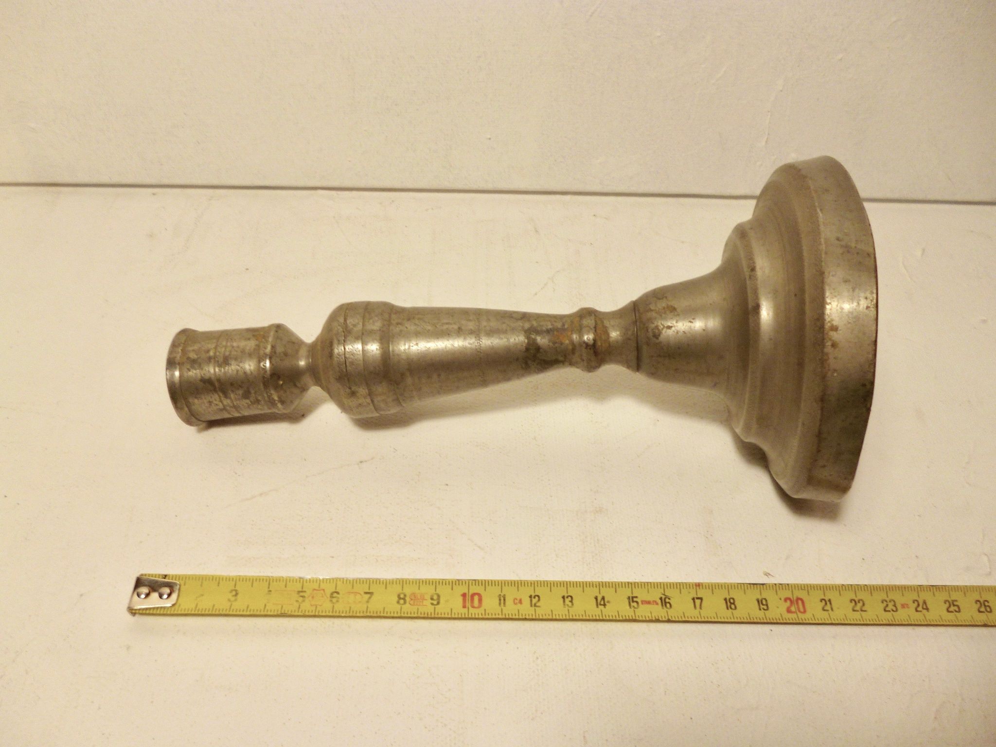 Tin candlesticks
