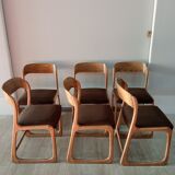 6 Baumann sleigh chairs