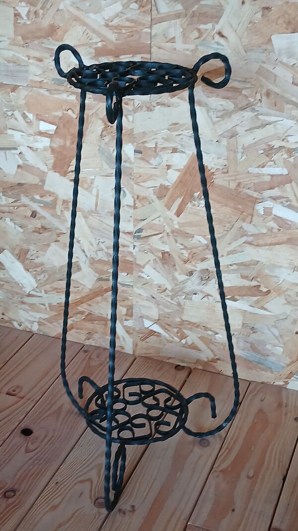 Sellette en fer forgé années 50