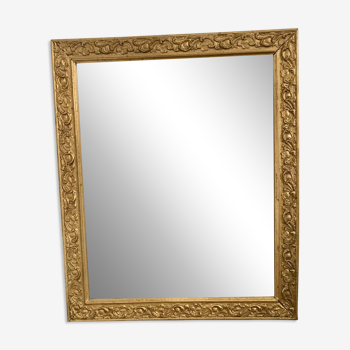miroir en bois et stuc doré début XXème