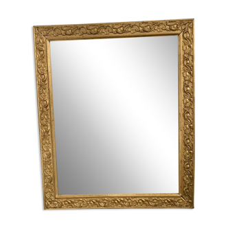 miroir en bois et stuc doré début XXème