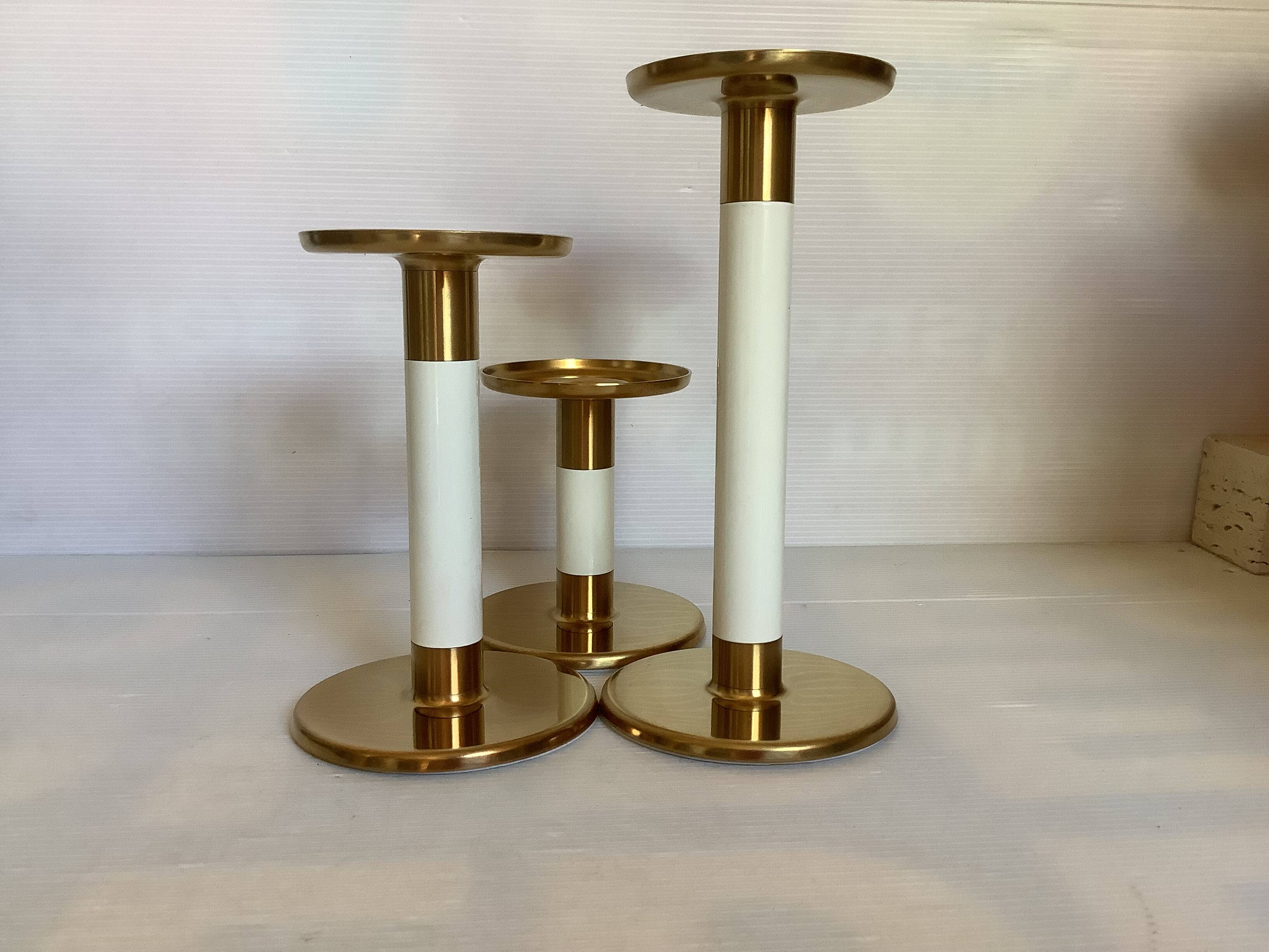 Trio de bougeoirs design Ingegerd Raman scandinave