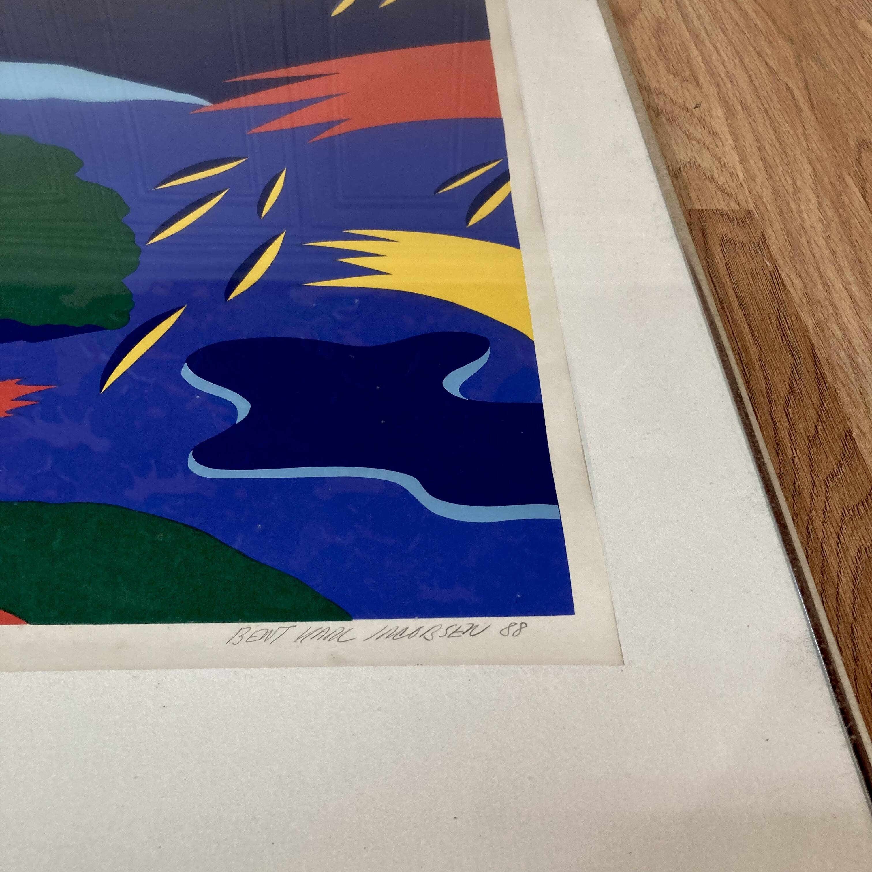 Lithograph 2 "BENT KARL JAKOBSEN".