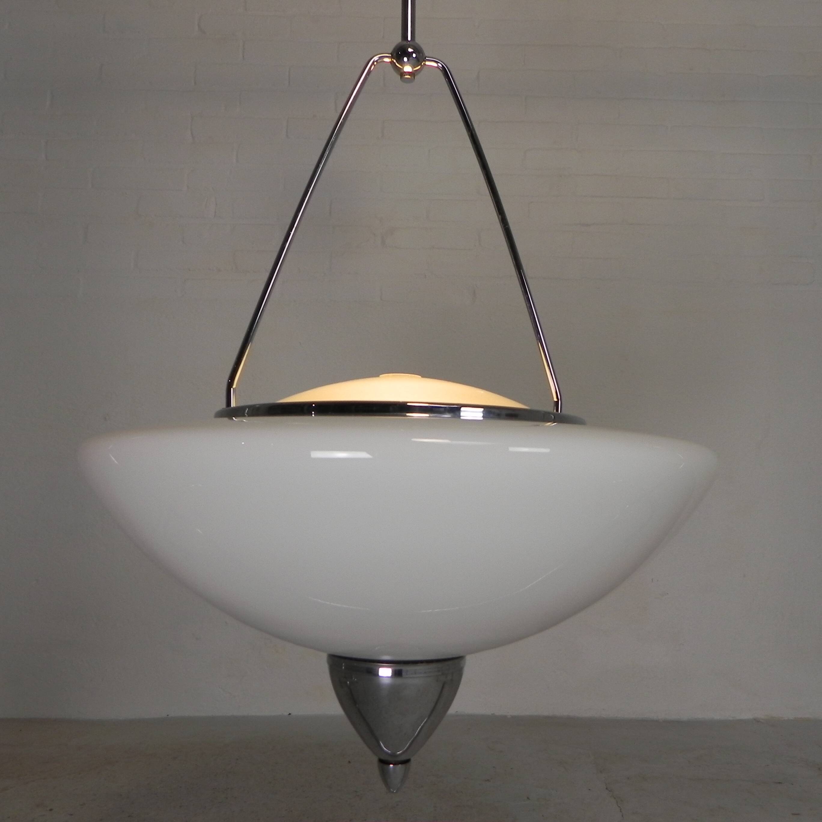 Zeiss Ikon pendant lamp, mirror lamp, 1930s