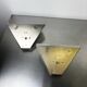 Pair of mid-century conical opal glass wall lights, Italy 1960s
