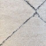 Tapis de couloir beni ouarain losanges creux 97x300cm