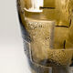 Pressed-mould glass vase 1970s Brutalist / Mid-Century aesthetic