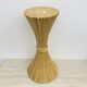 Vintage sheaf of wheat pedestal plant stand by McGuire, 1970s