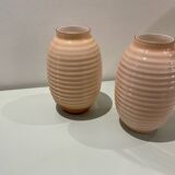 Set of 2 pink vases