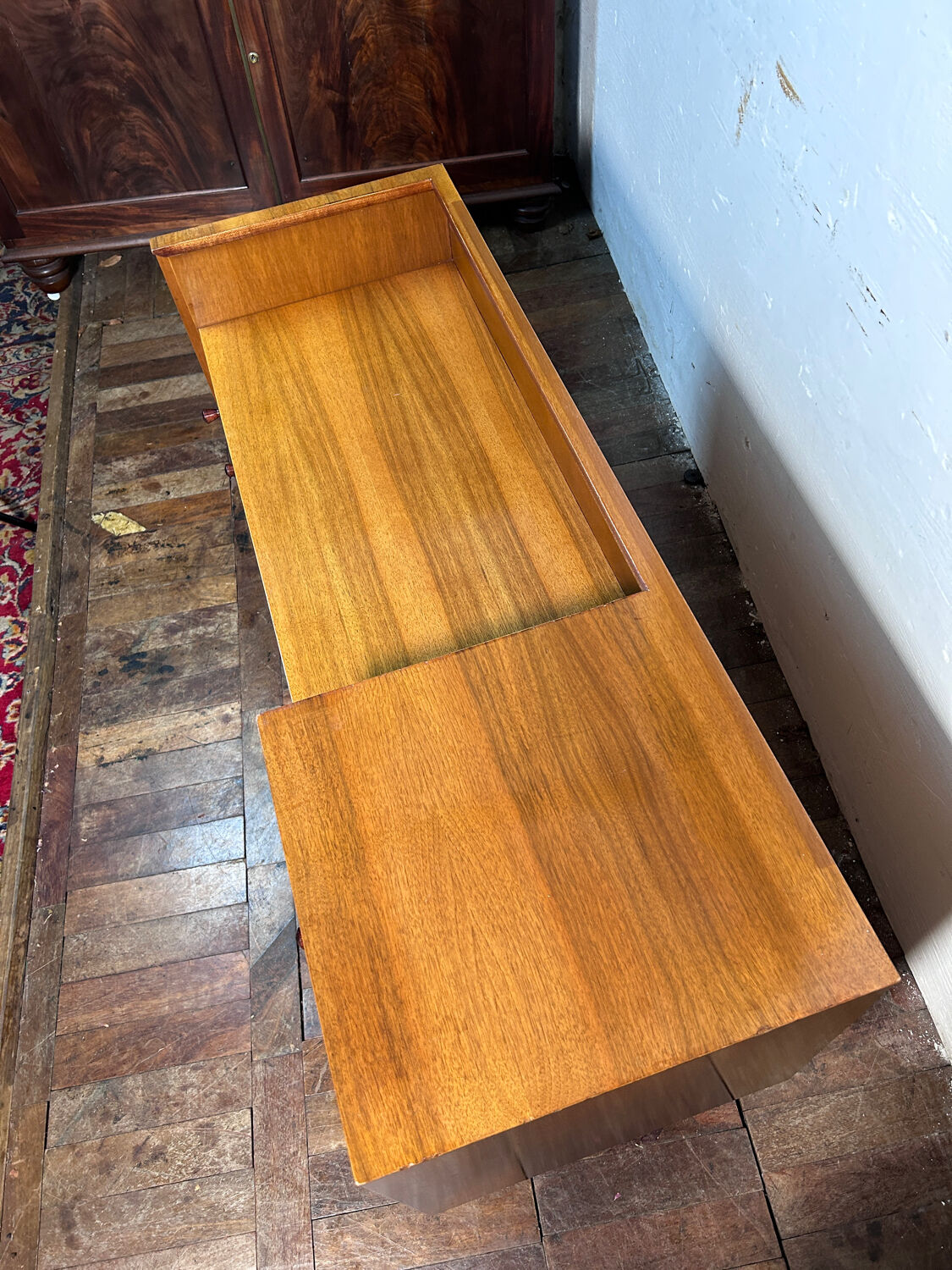 Mid century retro vintage teak telephone seat by G-Plan 1960