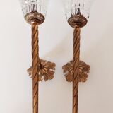 Pair of vintage sconces 50s