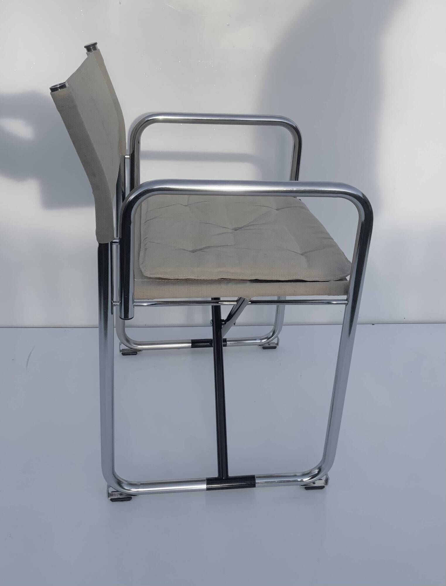Folding Canvas Chair X75-2 Börje Lindau & Bo Lindekrantz Lammhults 1970s