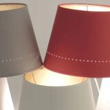 Custom-made lampshade diam. 48 cm cherry red