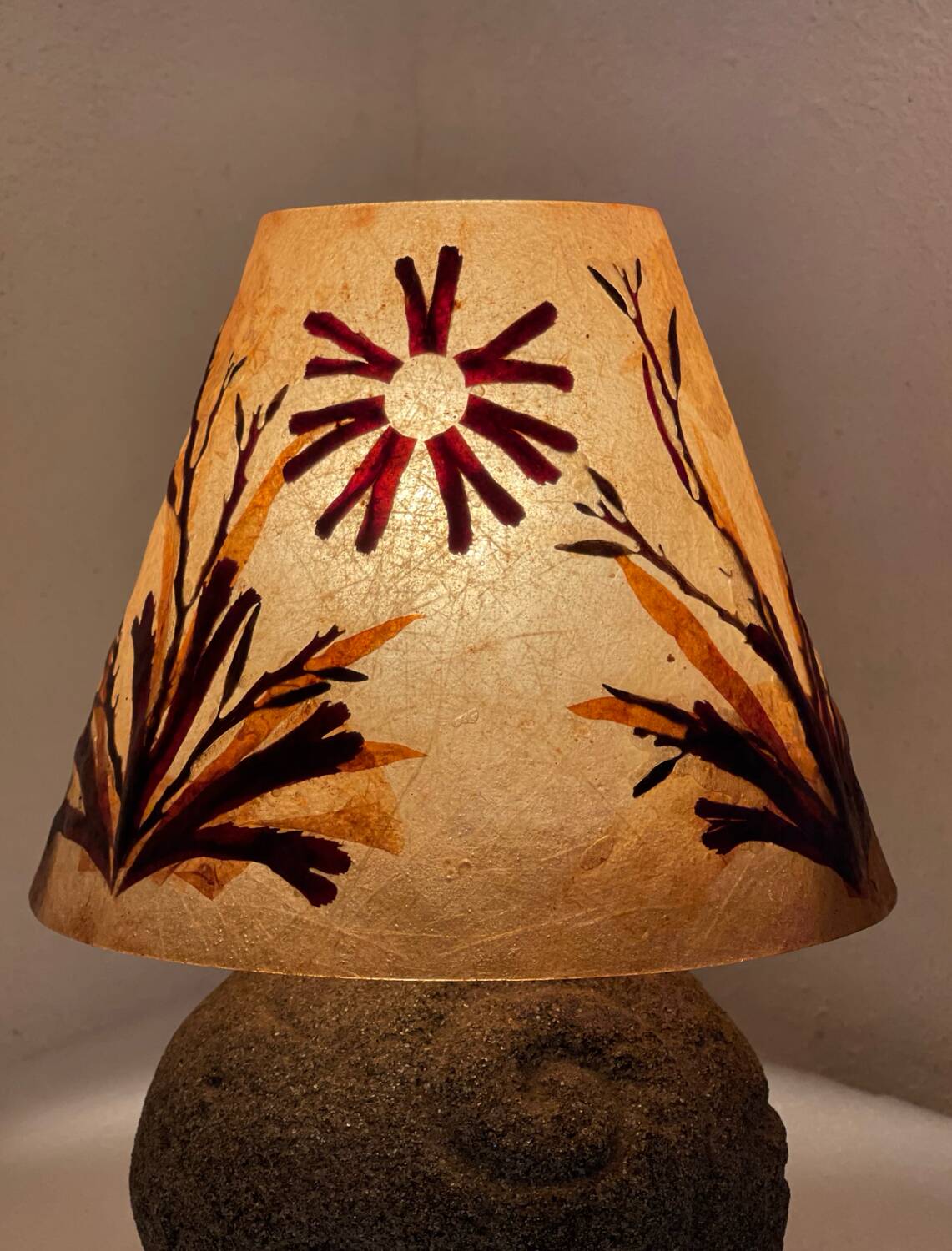 Ploum granite lamp, 1970s.