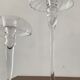 Pair of candle holders in glass paste