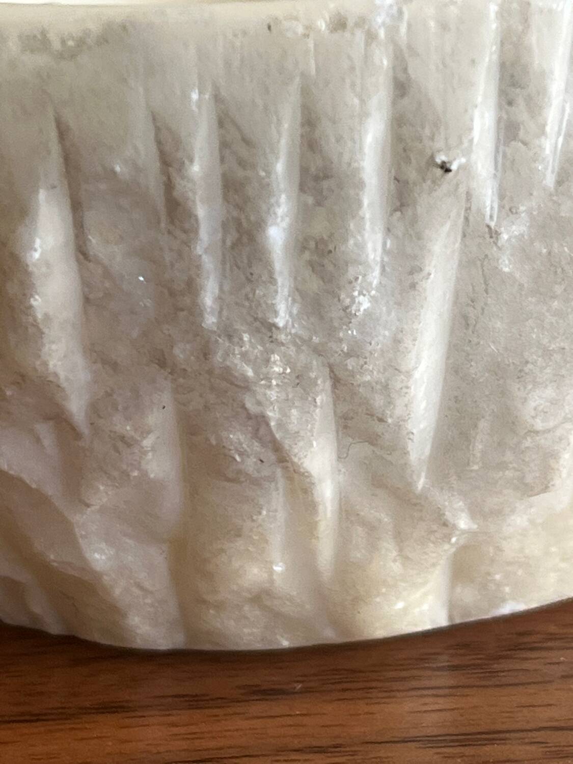 Vintage 1970s alabaster stone ashtray