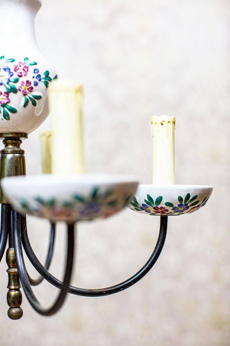 Faience Pendant Lamp, 1960s