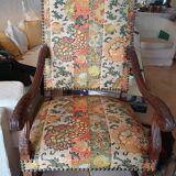 Paire de fauteuils Louis XIV tissu Pierre Frey