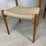 Teak chairs model 75 Niels Moller