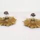 Rare set of 1950s bronze sunburst wall lamps – Germany 1950s