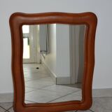 Vintage organic wavy cast resin mirror