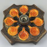 1960s/1970s Ceramic Wall Sconce, Mid-Century Space Age Design