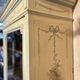 Armoire peinte Style Louis XVI-Directoire , 1 porte vitrée