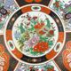 Large Taous porcelain dish, Morocco, vintage