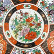 Large Taous porcelain dish, Morocco, vintage