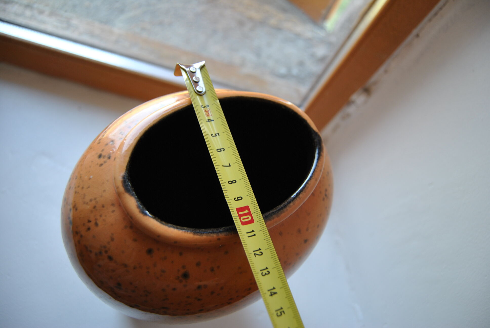 W.Germany 504-30 orange speckled vase 70s