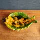 Vintage Fish Plate in Barbotine – Yellow Fish Serving Dish