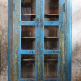 Indian showcase 2 doors and three shelves in mango tree, unique piece