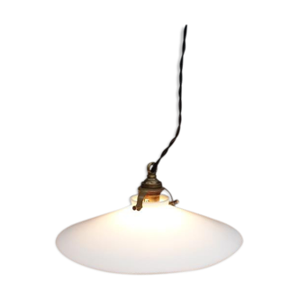 Black wired opaline suspension 1930