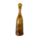 "Bouteille Étroite 45" Biot en verre bullé jaune doré