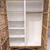 Rattan wardrobe