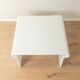 Space Age coffee table from the 1970s, high-quality frame made of white plastic