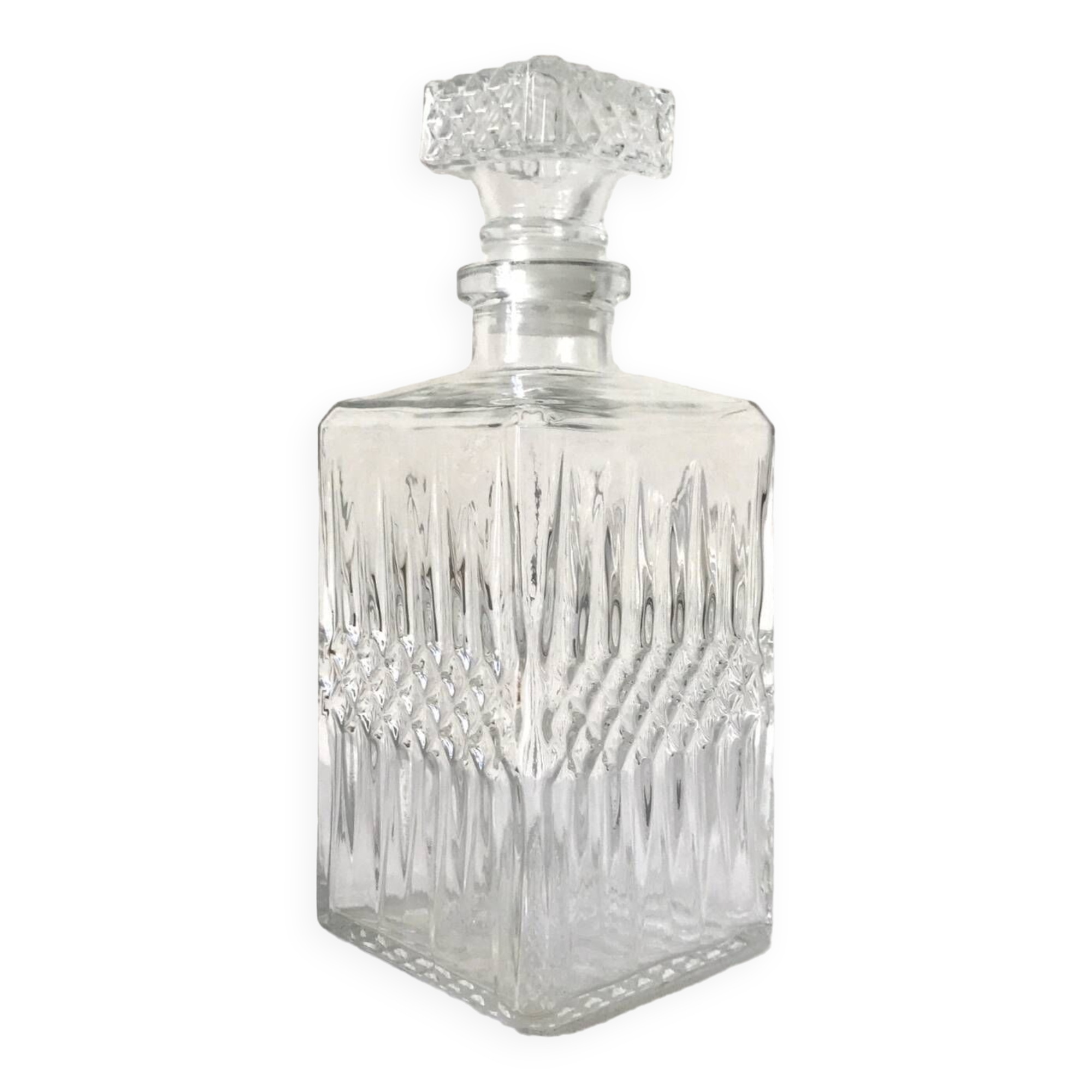 Glass whiskey decanter