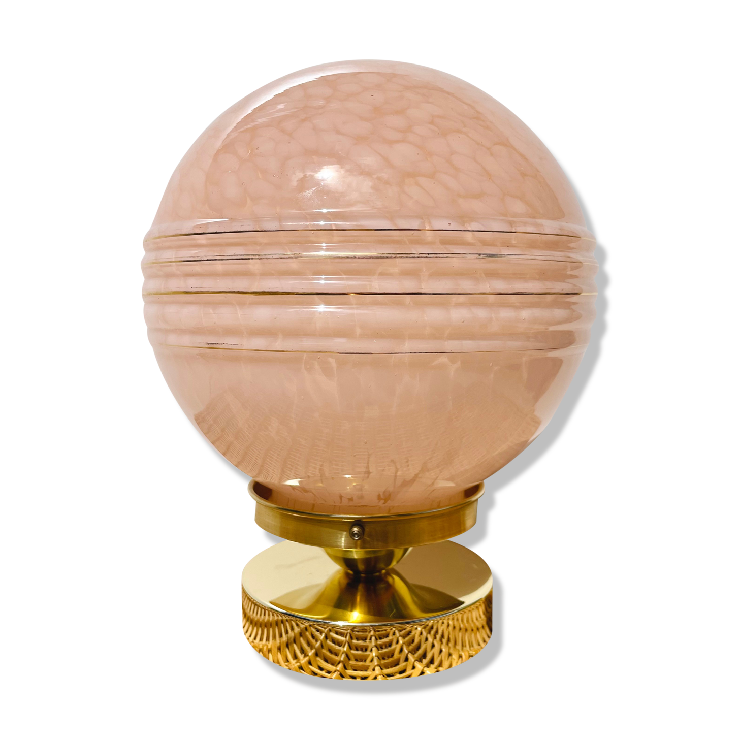 Pink Clichy glass lamp