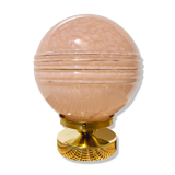 Lampe verre de Clichy rose