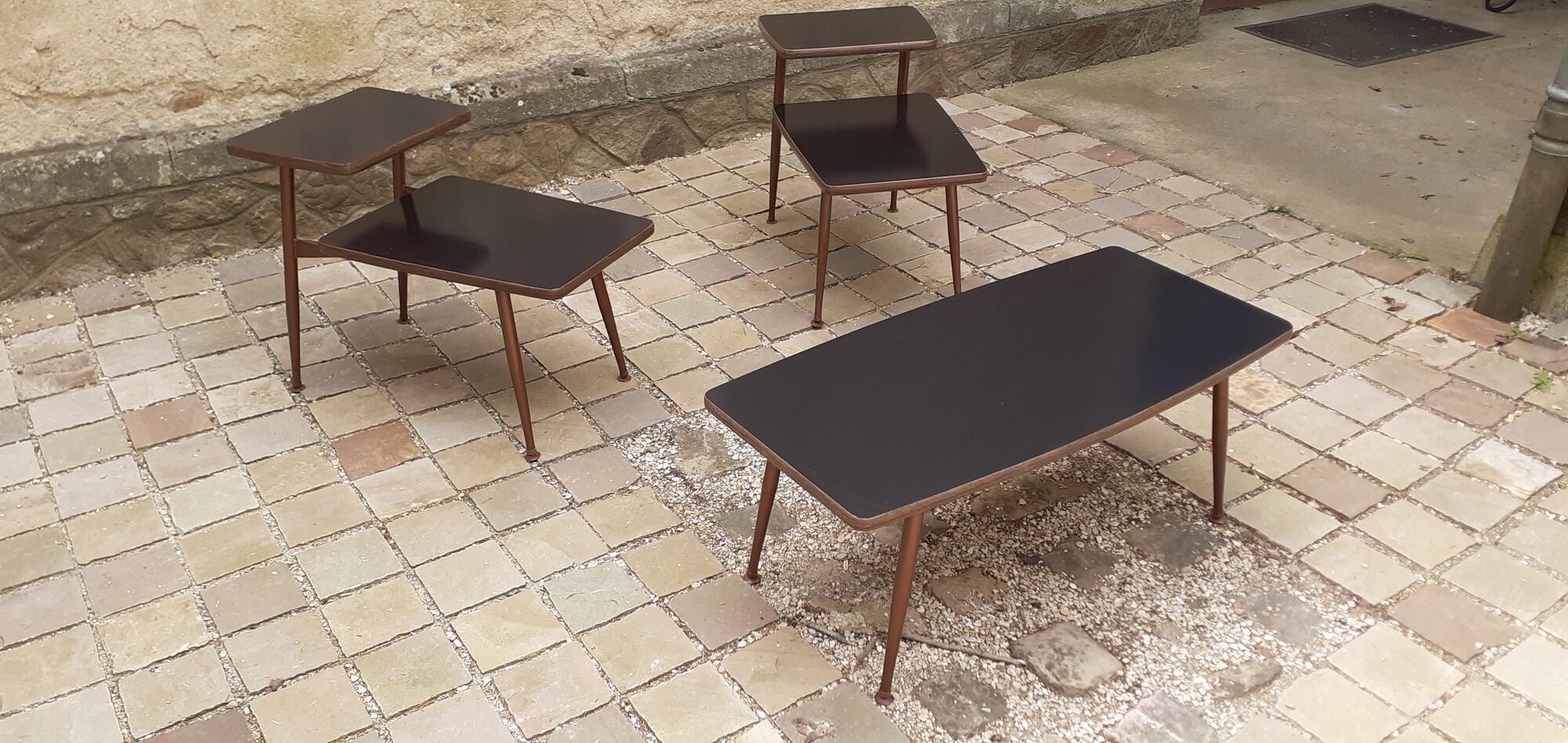 Vintage 50s living room set brand "Métalcraft" california design