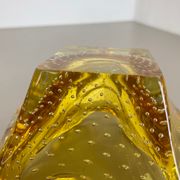 Murano Glass "Honey Bubble" Bowl Element Shell Ashtray Murano, Italy, 1970s